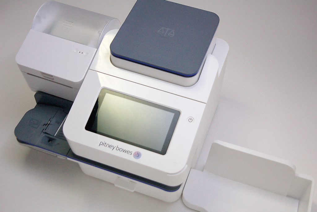 product design of the Pitney Bowes Sendpro C-Series product design of the Pitney Bowes Sendpro C-Series