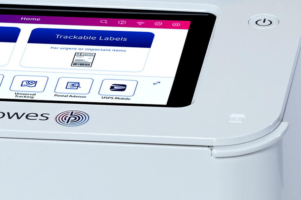 product design detail of Sendpro C-Series product design detail of Pitney Bowes Sendpro C-Series